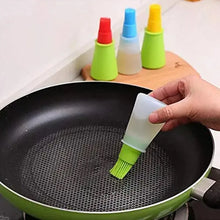 Silicone Cooking Oil Bottle With Basting Brush (Cap Not Include) - Justgrabit Inc.