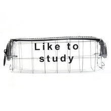Transparent Pencil Pouch With Zipper (1 Pc) - justgrabit.in | Just Grab It