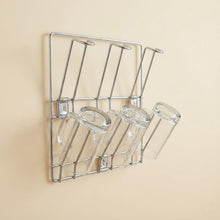 Wall - Mounted Stainless - Steel Cup & Mug Holder Rack (25 x 25 cm, 1 Pc) - justgrabit.in | Just Grab It
