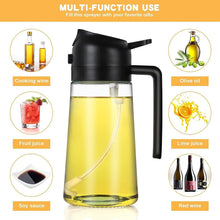 2 - in - 1 Multi - Purpose Glass Oil Dispenser Bottle (500 ml Approx) - justgrabit.in | Just Grab It