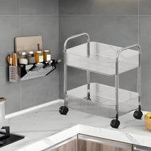 2 Layer Multipurpose Storage Trolley with Wheels (1 Pc) - justgrabit.in | Just Grab It