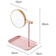Modern Round Tabletop Makeup Mirror (1 Set) - justgrabit.in | Just Grab It