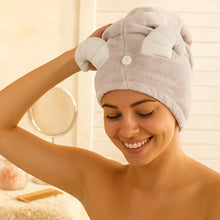Cute Animal Ear Hooded Hair Drying Towel Wrap (1 Pc) - Justgrabit Inc.