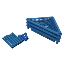 Triangle 3 - Tier Plastic Storage Rack for Kitchen, Bathroom & Office - justgrabit.in | Just Grab It