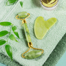 Jade Roller & Gua Sha Set – Natural Face Massager for Anti - Aging, Glowing Skin & Face Shaping (1 Pc) - Justgrabit Inc.