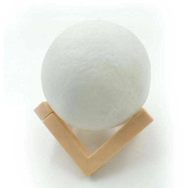 3D Moon Lamp with Color Changing Sensor Touch & Crystal Ball Stand - Justgrabit Inc.