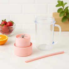 Portable Crusher Juicer With Handle & Straw, USB Rechargeable Multi Blades (420 ML) - Justgrabit Inc.