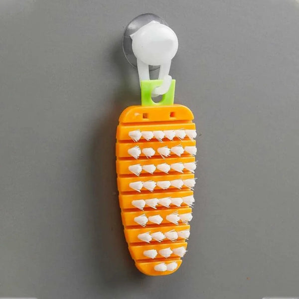 Vegetable Scrubbing Brush, Vegetable Scrubber Non‑Toxic Fruit Brush Carrot Shape Vegetable Brush for Potato for Vegetable - Justgrabit Inc.