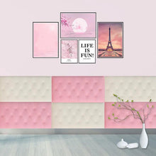 Pink 3D Adhesive wallpaper for living Room. Room Wall Paper Home Decor Self Adhesive Wallpaper - Justgrabit Inc.