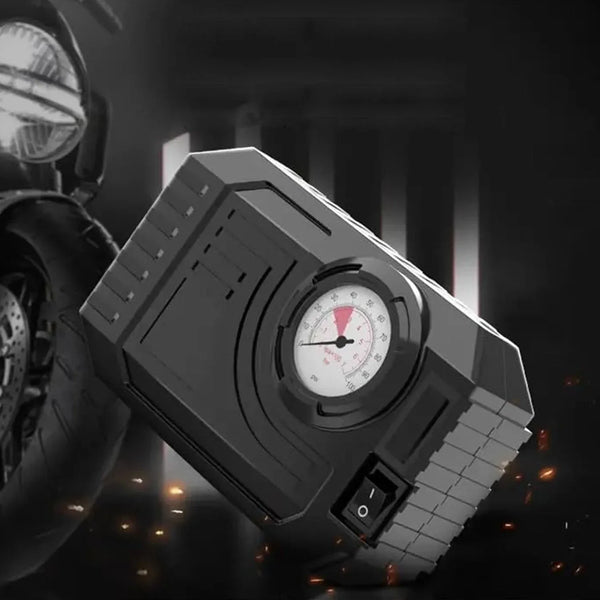 Tire Inflator Portable Air Compressor 12V Small Air Pump for Car Tires Bicycle Balloons, Cars, Bike, Bicycles and Other Inflatables with LED Light (12V) - Justgrabit Inc.