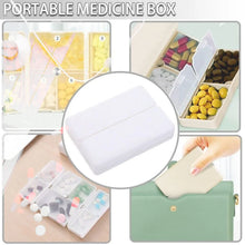 Magnetic Pill Organizer, 7 Compartments Portable Pill Case Travel Pill Organizer, Folding Design Pill Box for Purse Pocket to Hold Vitamins, Cod Liver Oil, Supplements, Medicine Box (1 Pc) - Justgrabit Inc.