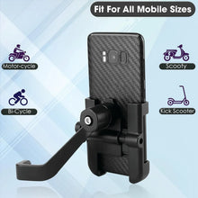 Full Metal Body Bike & Scooty 360 Degree Rotating Mobile Holder Stand for Bicycle, Motorcycle, Scooty for Maps and GPS Navigation Fits All Smartphones (1 Pc) - Justgrabit Inc.