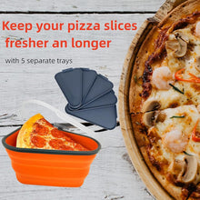 Reusable Expandable Pizza Storage Container with 5 Microwavable Trays - justgrabit.in | Just Grab It