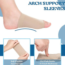 Foot Arch Support for Men & Women | Medial Arch Support for Flat Feet Correction Sleeve with Cushion | Plantar Fasciitis Leg Foot Pain Relief Product | Foot Care for Orthopedic Shoes Slippers, (1 Pair) - Justgrabit Inc.