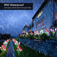 Waterproof Outdoor Solar Lily Flower Stake Lights ( Pack Of 2 pcs ) - justgrabit.in | Just Grab It