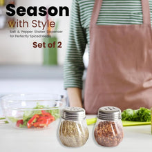 Apex Oregano & Chilli Flakes Dispenser Set – 2 Pcs Plastic Spice Shaker with Stainless Steel Lid - Justgrabit Inc.