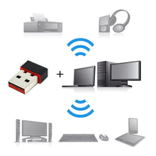 Wireless Mini Wi - Fi Network Adapter with Driver CD for Computer & Laptop - justgrabit.in | Just Grab It