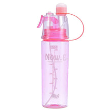 Plastic 2 In 1 Mist Spray Water Bottle (Multicolor / 400 ML / 1 Pc) - justgrabit.in | Just Grab It