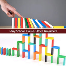 120Pc Dominoes Blocks Set Multicolor Wooden Toy Building Indoor Game Toy. - Justgrabit Inc.