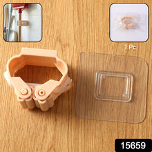Wall Mounted Self - Adhesive Mop and Broom Holder (1 Pc) - justgrabit.in | Just Grab It
