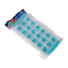 Easy Push - UP ice Tray, With Flexible Silicon Bottom, Heart Shape 18 Cube Trays - justgrabit.in | Just Grab It