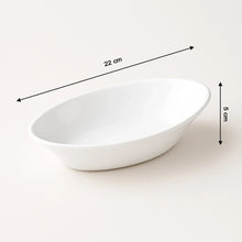 Plastic Marin Serving Bowl – Elegant Oval Deep Bowl (1 Pc / White) - justgrabit.in | Just Grab It