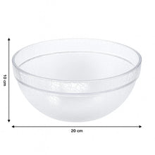 Transparent Idli Mixing & Serving Bowl | Textured Plastic Kitchen Bowl (1 Pc) - justgrabit.in | Just Grab It