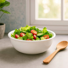 Plastic 6 Inch White Round Deep Serving Bowl (1 Pc) - justgrabit.in | Just Grab It