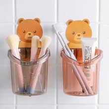 Cute Teddy Bear Toothbrush Holder for Kids (3 Pc Set) - justgrabit.in | Just Grab It