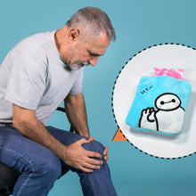 Blue Baymax Small Hot Water Bag with Cover for Pain Relief - Justgrabit Inc.