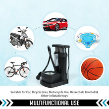 Portable Mini Bike Pump with Gauge - justgrabit.in | Just Grab It
