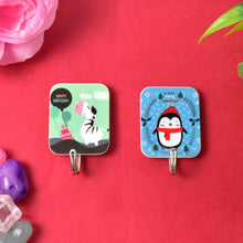 Multipurpose Strong Cartoon Hook Self - Adhesive hooks (2 Pc Set) - justgrabit.in | Just Grab It