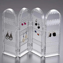 4 Folding Storage Hanger Acrylic Earring Screen Holder Display Stand Clear (1 Set) - Justgrabit Inc.