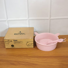 Premium Kids Feeding Bowl with Cute Spoon (1 Set, 240ML) - justgrabit.in | Just Grab It