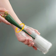 Multifunctional Silicone Bottle Cleaning Foam Brush with Plastic Long Handle (1 Pc) - justgrabit.in | Just Grab It