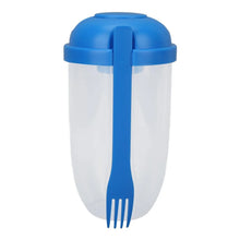 Fruit and Vegetable Salad Cups Easy Clean Salad Mixing Cup for Business People for Business Travel (1Pc) - justgrabit.in | Just Grab It