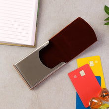 Premium Leather Finish Visiting Card Holder (1 Pc) - justgrabit.in | Just Grab It