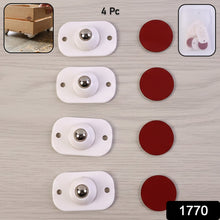 Heavy - Duty Furniture Moving Roller Mini Wheels (4 Pc Set) - justgrabit.in | Just Grab It