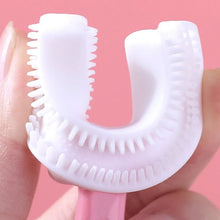2 In1 U - Shape Silicone Manual Toothbrush & Tongue Scraper Cleaner Brush (1 Pc) - justgrabit.in | Just Grab It