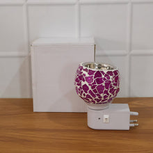 Premium Kapoor Dani Plug - In Mosaic Glass Aroma Diffuser & Night Lamp (1 Pc) - justgrabit.in | Just Grab It