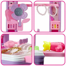 Big Beauty Set Suitcase On Wheel, The Ultimate Beauty Set On Wheels for Girls, Makeup Kit is Easy to Clean & Use, Portable Beauty Set with 25 Pieces for 3 Years BIS Approved. (Beauty Set Trolley) - Justgrabit Inc.