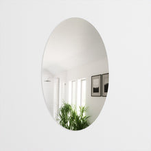 Elegant Oval Frameless Wall Mirror for Home & Office Decor (6 Pc) - justgrabit.in | Just Grab It
