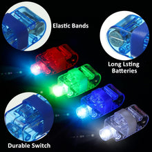 Light up Finger Tips, Clear Mini Rings, LED Glow Ring with Elastic Band (1 Pc) - justgrabit.in | Just Grab It