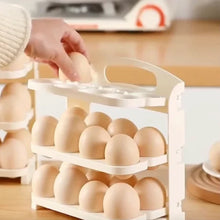 Plastic Foldable Egg Tray | 24 Grid Egg Storage Box (1 Pc) - justgrabit.in | Just Grab It