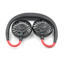 Hand Free Personal Fan - Portable USB Battery Rechargeable Mini Fan - Headphone Design Wearable Neckband Fan Necklance Fan Cooler Fan for Home, Sport, Camping, Beach, Travel, Office - Justgrabit Inc.