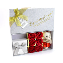 Valentine Day Gift Set Scented Rose Flowers Pack with Teddy - justgrabit.in | Just Grab It