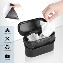 Mini Car Trash Can with Lid, Waterproof Car Trash Bin Storage Box (1 Pc) - justgrabit.in | Just Grab It