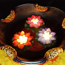 Water Floating Smokeless Candles & Lotus Flowers Sensor Led TeaLight for Outdoor and Indoor Decoration - Pack of 6 Candle, Diwali (Pack of 6) - justgrabit.in | Just Grab It