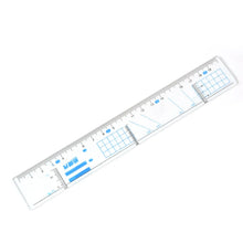 Multifunctional Transparent Plastic Geometry Ruler (1 Pc) - Justgrabit Inc.