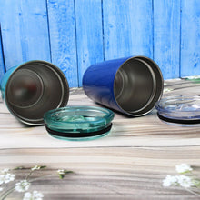 Stainless Steel Vacuum Insulated Mug with Lid, Tumbler (1 Pc / Mix Design & Color) - justgrabit.in | Just Grab It
